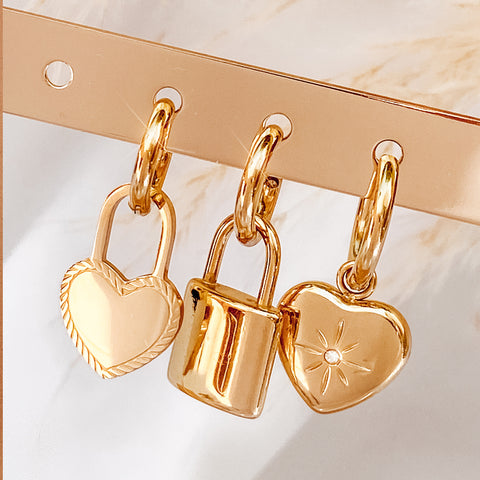Pendientes Heart Gold
