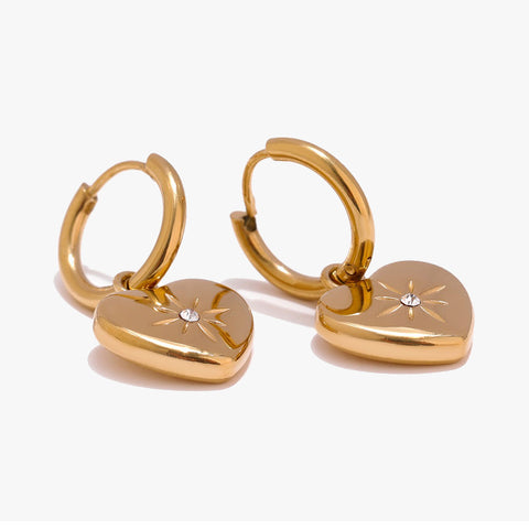 Pendientes Heart Gold