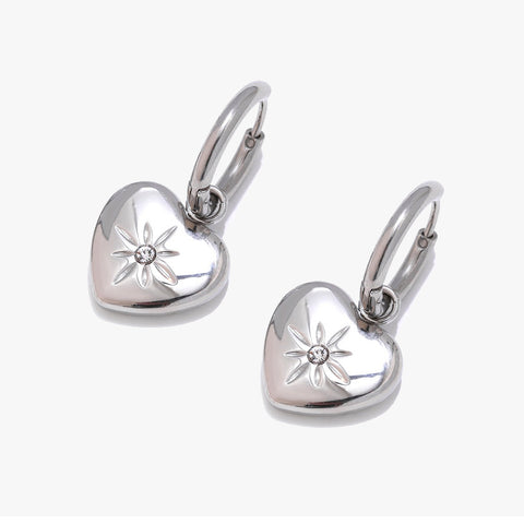 Pendientes Heart Silver