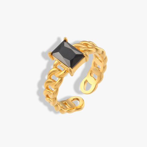 Anillo Isa Black