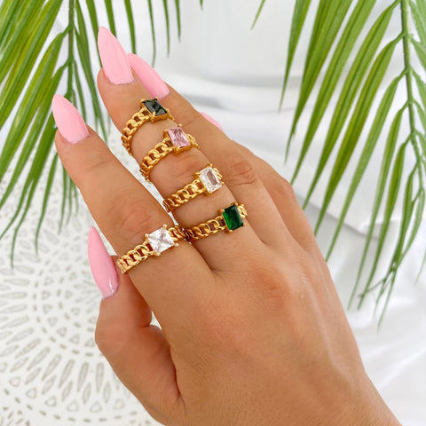 Anillo Isa Black