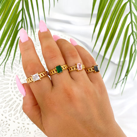 Anillo Isa Black