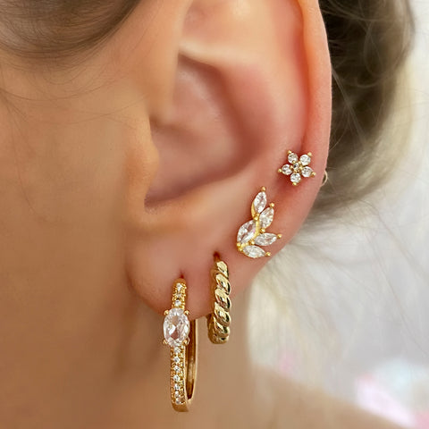 Piercing Abril Silver